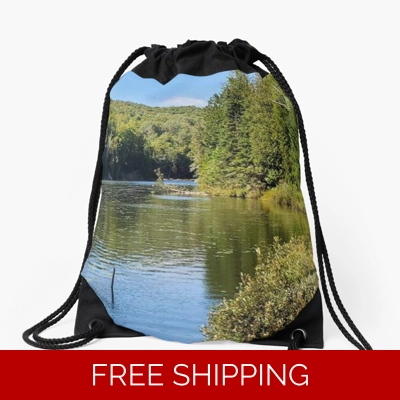 Le Studio Drawstring Bag Lake Perry Green A